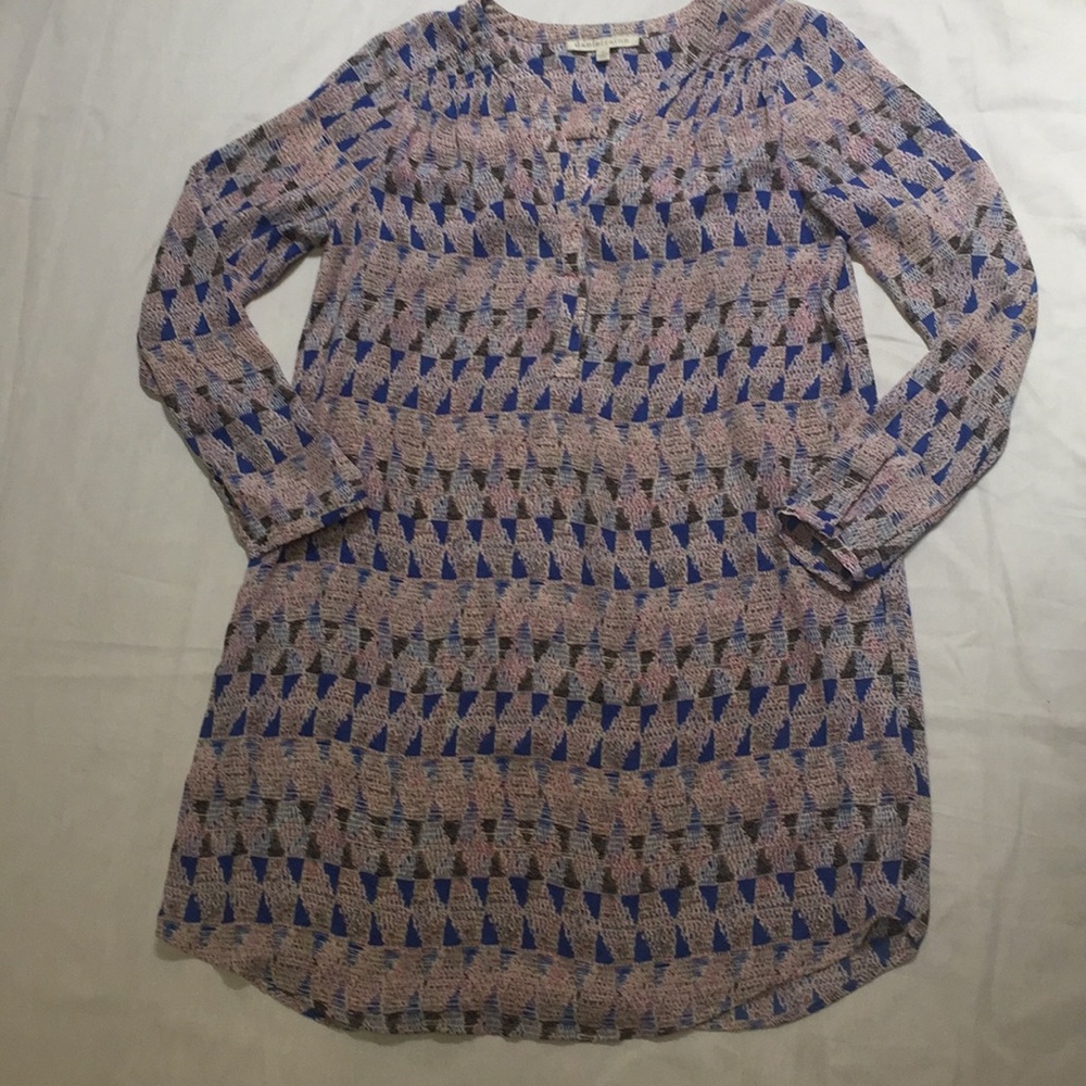 🏡Daniel Rainn placket Front Geometric Dress Med